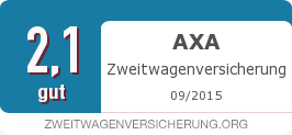 Testsiegel: AXA Zweitwagenversicherung