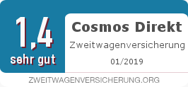 Testsiegel: Cosmos Direkt Zweitwagenversicherung