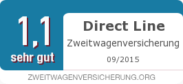 Testsiegel: Direct Line Zweitwagenversicherung