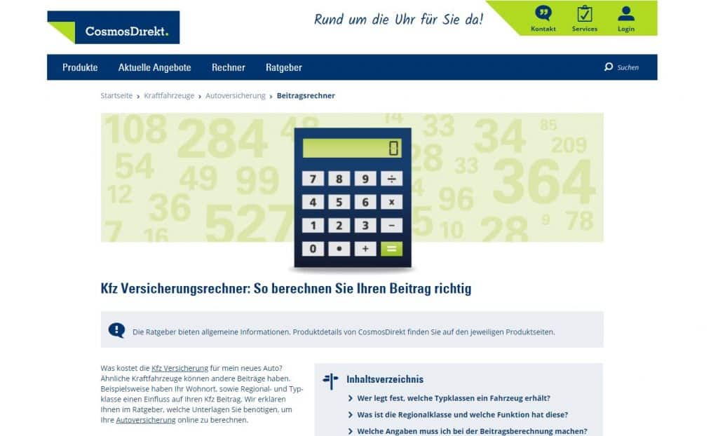 Cosmos Direkt Zweitwagenversicherung Test Tarife 2025 